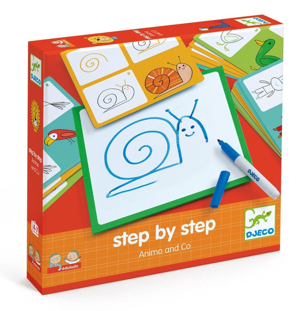 Gioco Eduludo Disegna passo dopo passo gli animaletti, Immagine del prodotto 