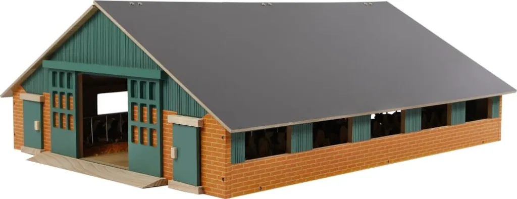 Aménagez votre ferme miniature avec l'étable d'élevage bois 73x60x27 cm