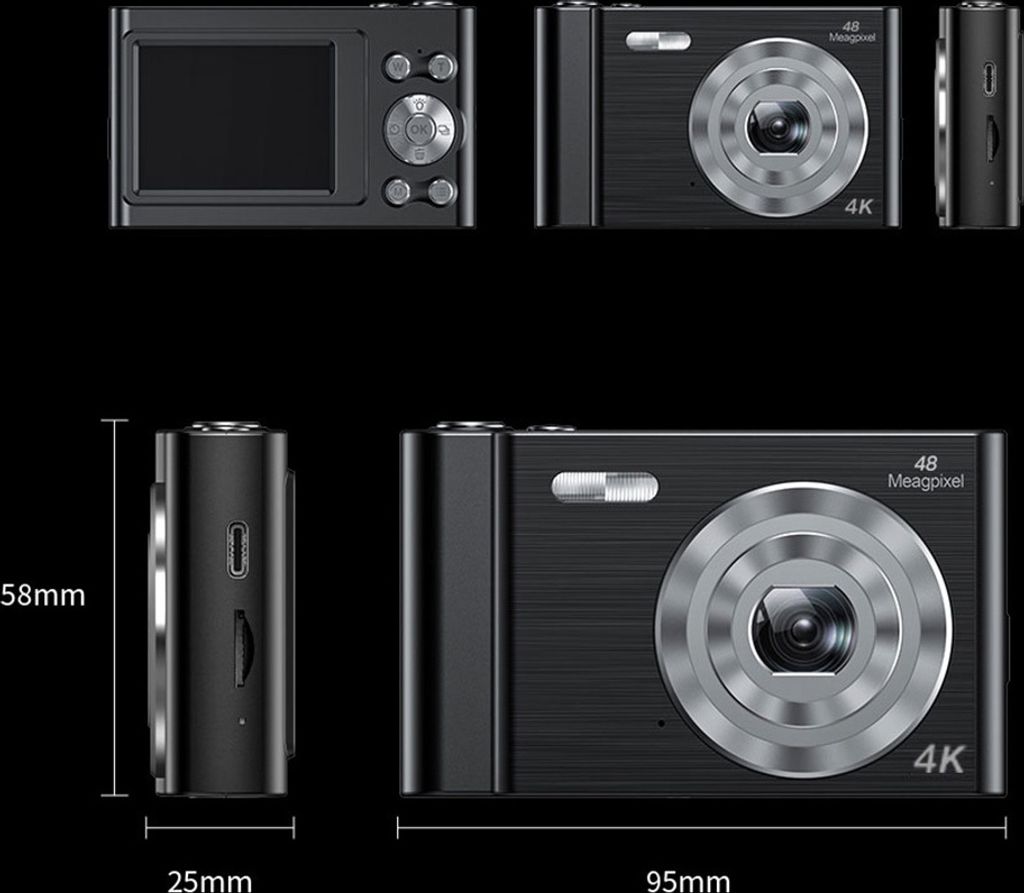 Andoer 4K digitální fotoaparát, videokamera, 48 MP, Obrázek produktu 13