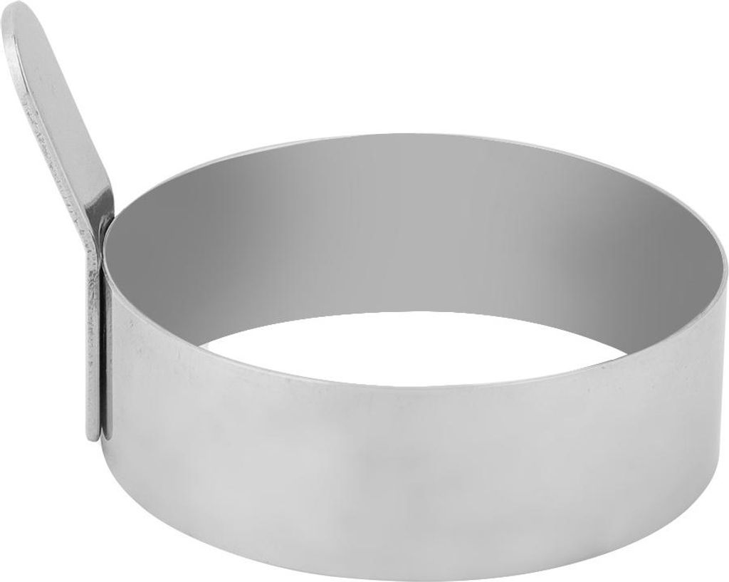 Runder Pfannkuchenring aus Edelstahl, Spiegeleiform, Pfannkuchenform, silberfarben