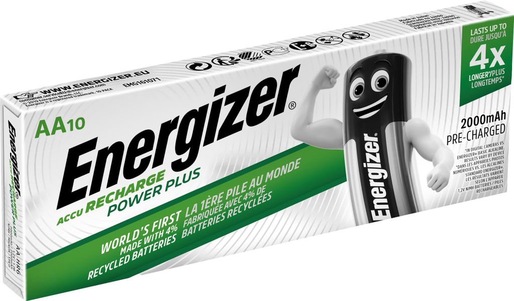 ENERGIZER Akku NiMH AA (HR06) 1.2V 2000mAh (10er Pack) Image du produit 