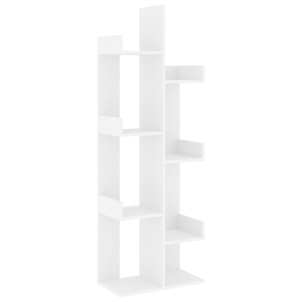 vidaXL Libreria bianca 48x25,5x140 cm Materiale a base di Immagine del prodotto 