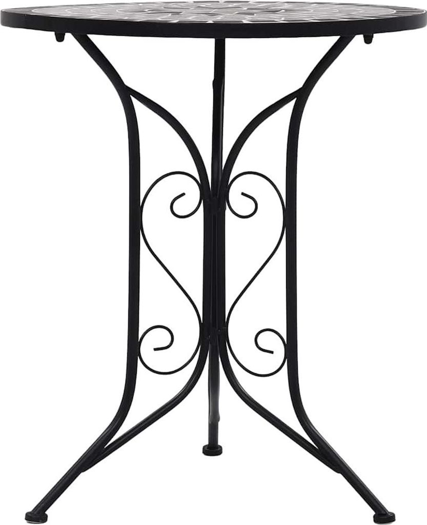 vidaXL Mosaic bistro stolek šedý 60 cm keramický Obrázek produktu 
