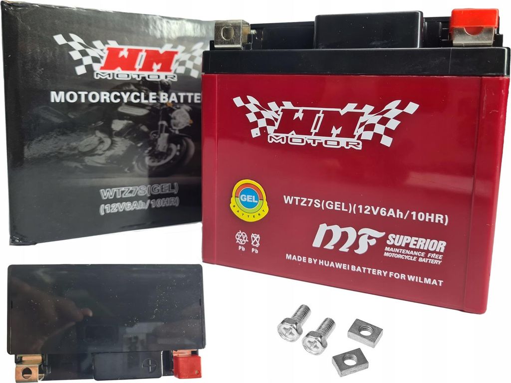 12V 6Ah GEL Akku Roller Quad ATV Wilmat 80 EN Startleistung