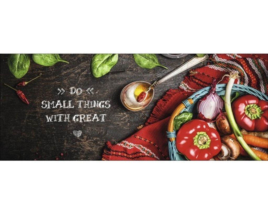 Glasbild Do Small Things With Great 125x50 cm