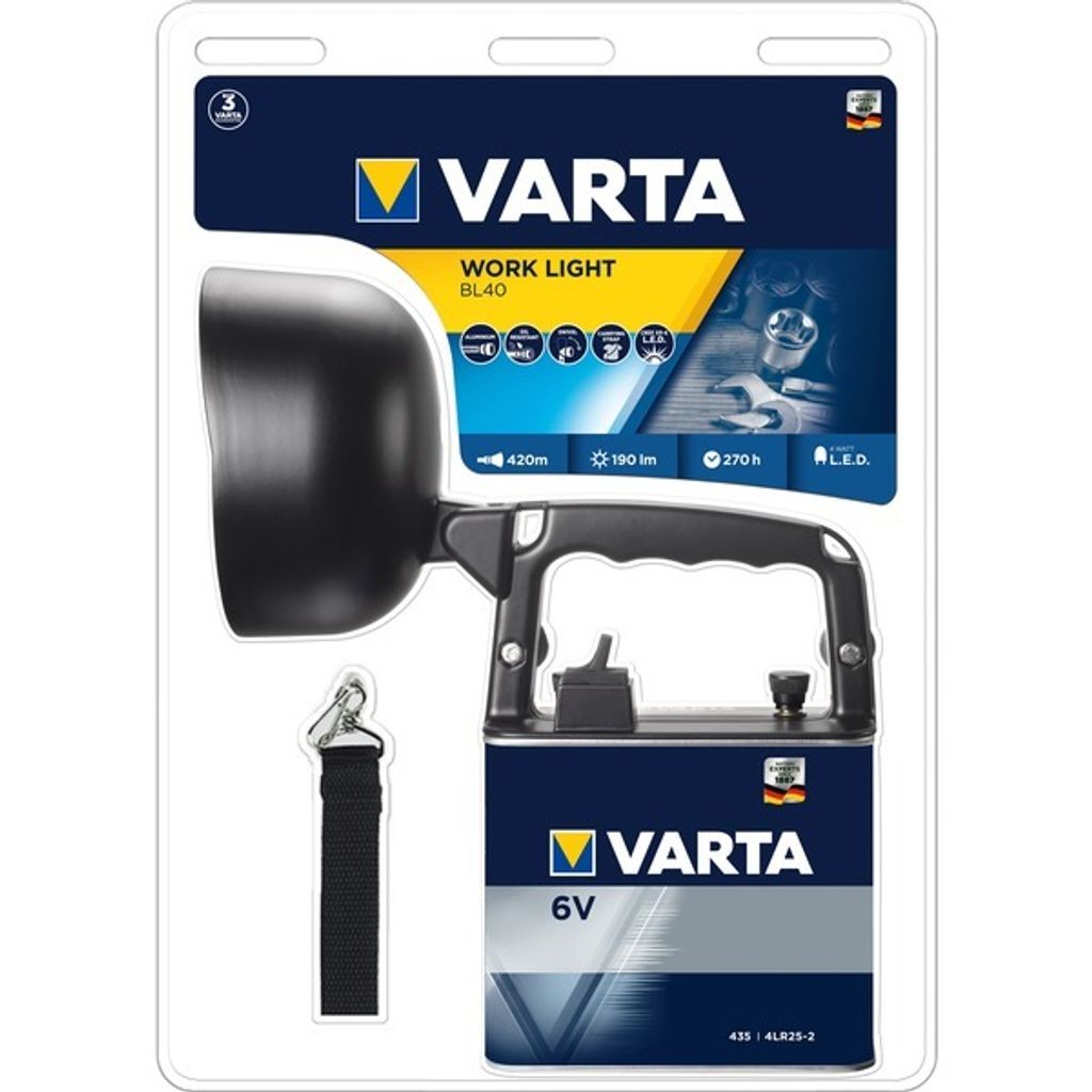 Varta Taschenlampe Work Light BL40 4LR25-2
