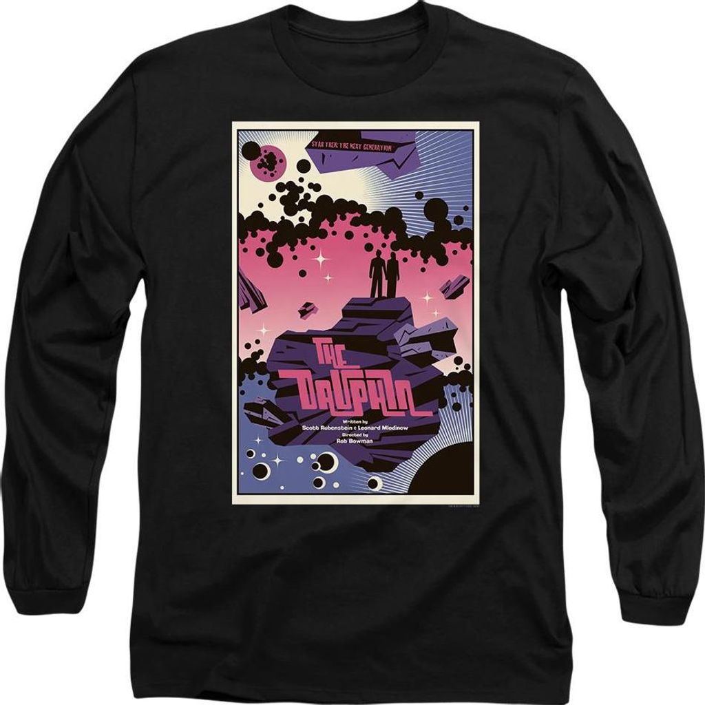 Star Trek - "The Next Generation Season 2 Episode 10" T-Shirt für Herren/Damen Uni TV9857 (XL) (Schwarz)
