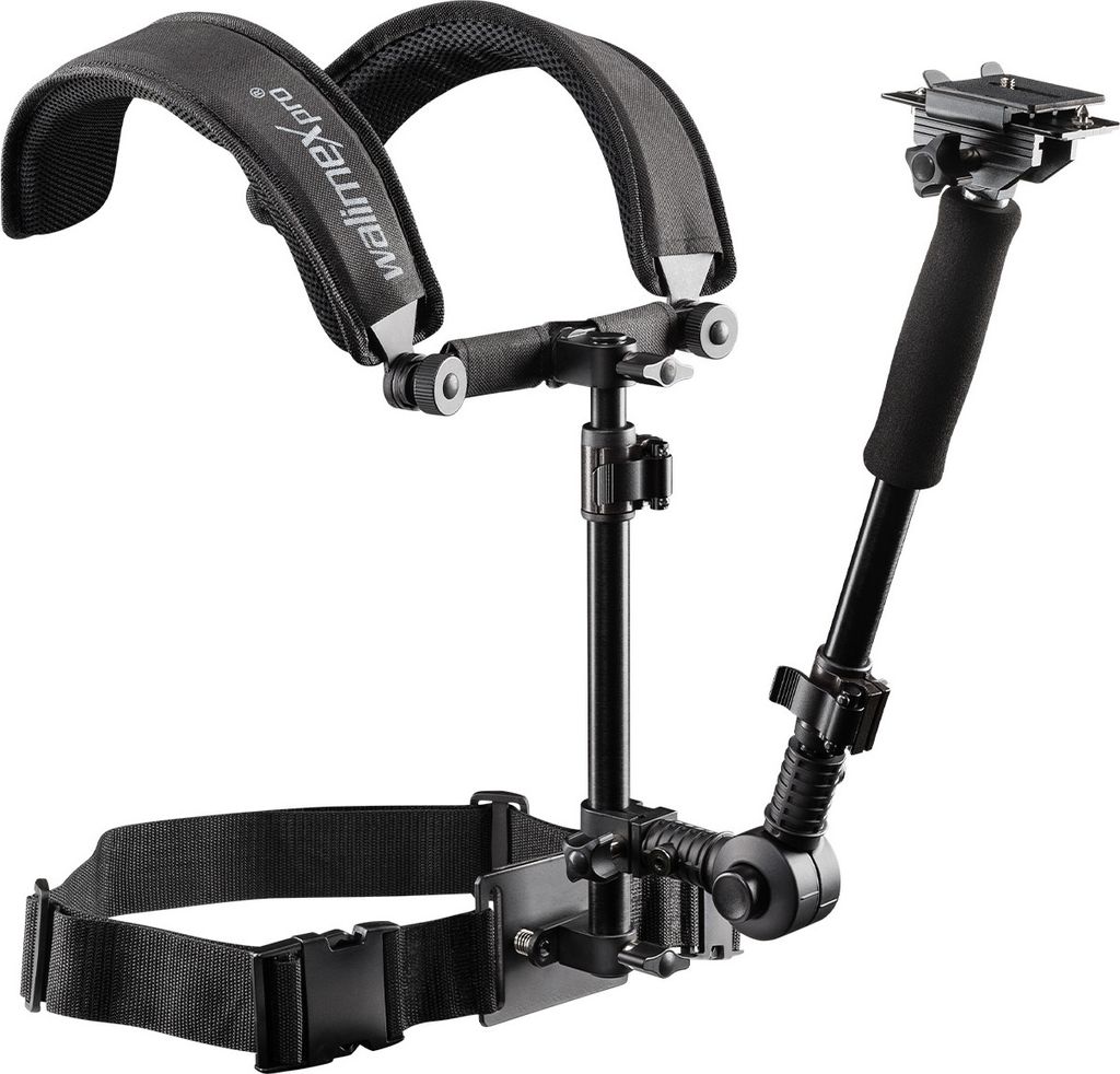 Walimex pro Video Schulterstativ für Kamera & Camcorder - Ergonomisch, Anpassbar & Komfortabel - Ideal für Langzeit-Fotografie und Filmaufnahmen ...