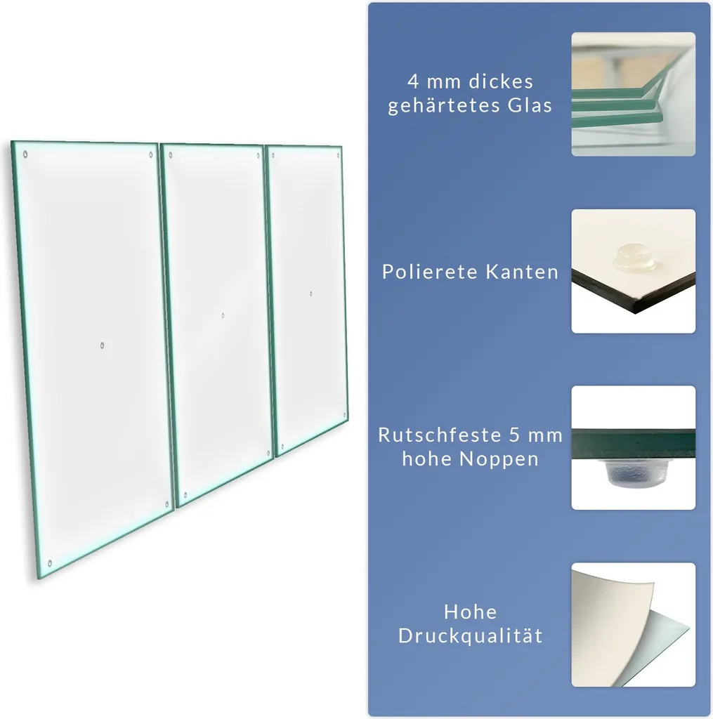 QTA Piastra Copertura Per Piano Cottura In Vetro Temperato 90x52 Cm – Protezione Universale Per Elettrico E Induzione