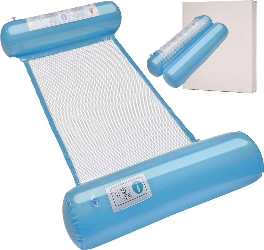 Aufblasbare Matratze Stuhl Hängematte zum Schwimmen 120cm blau