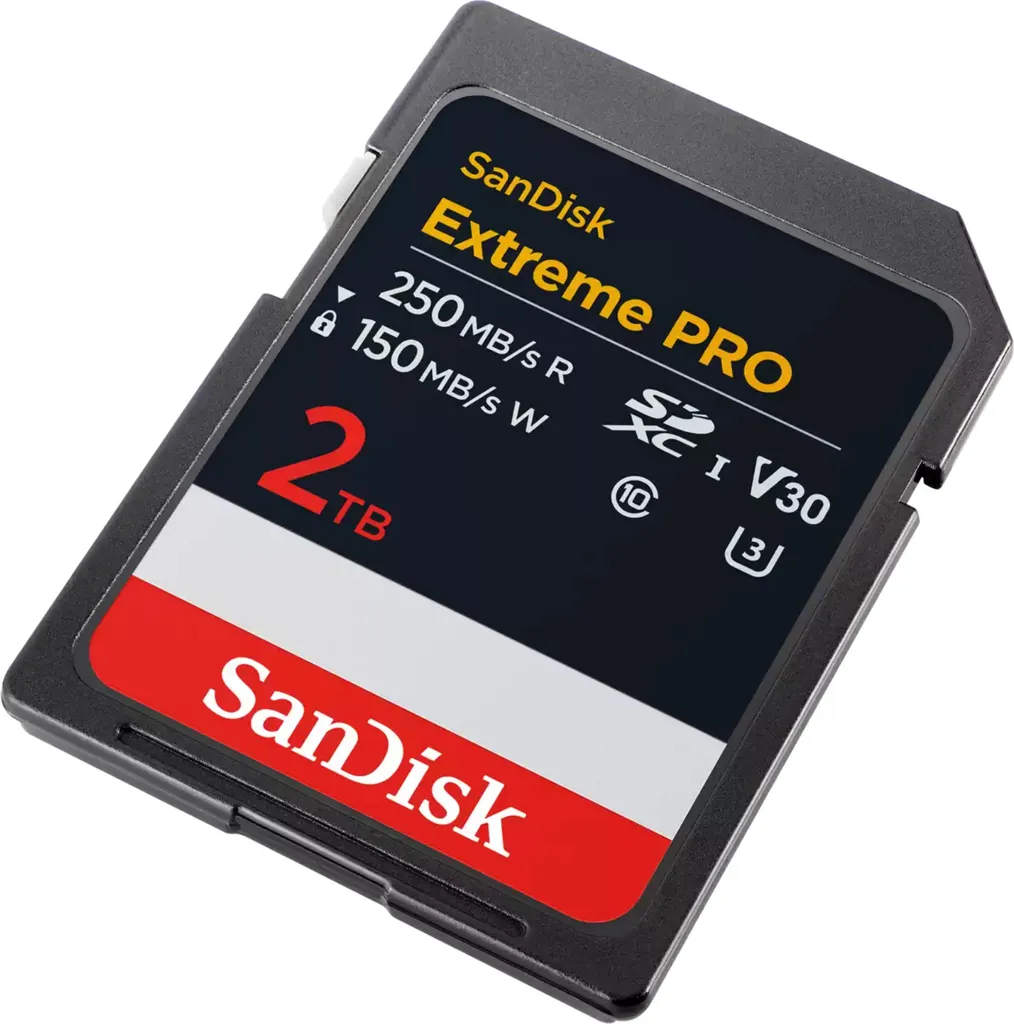 SanDisk Extreme PRO SDXC 2 TB UHS-I : Carte Mémoire V30 haute performance