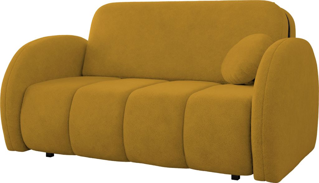 MIRJAN24 Schlafsofa Viva Comfy III, Bettkasten und Schlaffunktion, mit Kissen, 2-Sitzer (Farbe: Velo 626)
