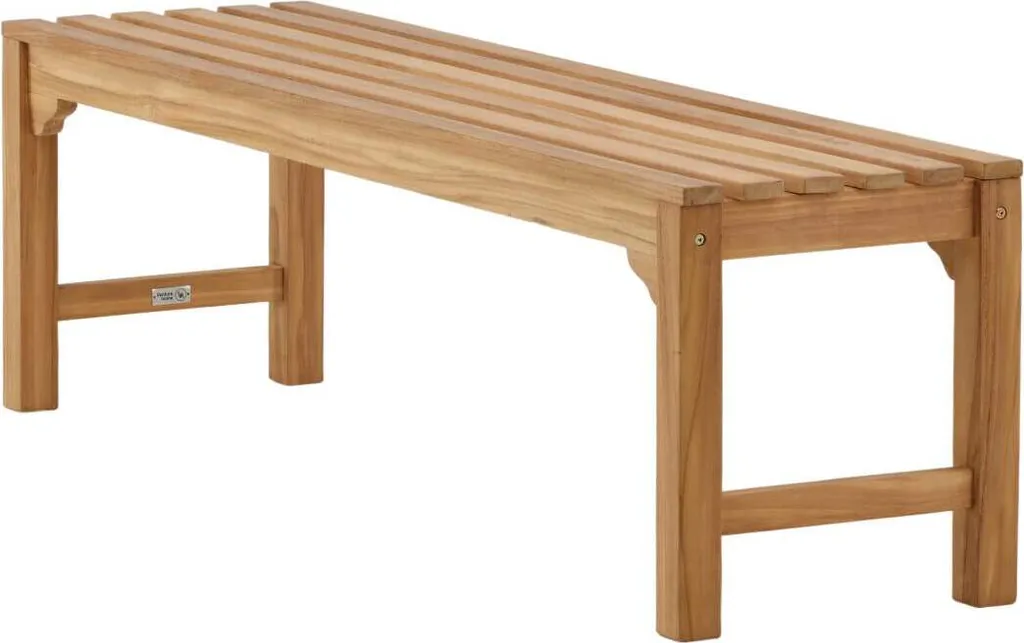 Banc de jardin en teck massif de 150 cm pour remplacer le plastique
