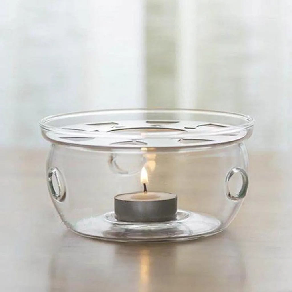 Chauffe-thé anti-refroidissement en verre 200ml avec filtre et réchaud doux