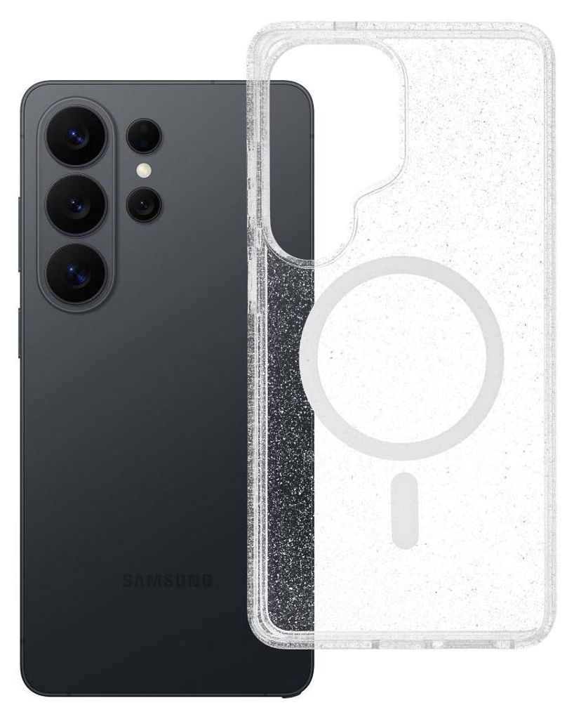 Case passend für Samsung S26 ULTRA Clear Mag Cover (STR) kompatibel mit MagSafe transparent glitter