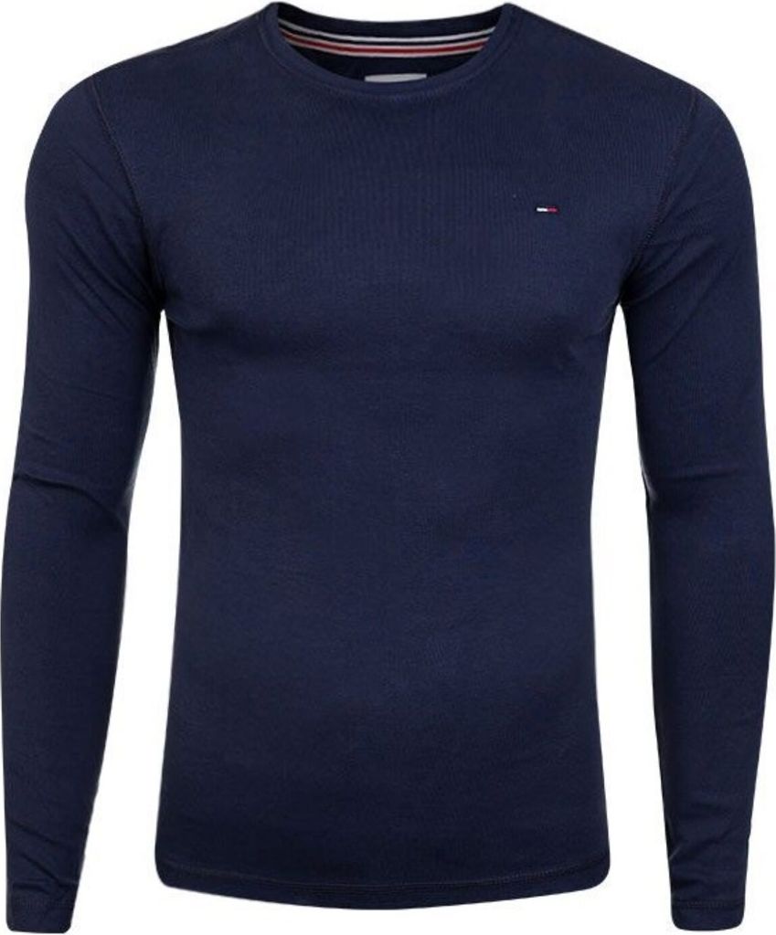 Tommy Hilfiger Blau gemischte schlanke Passform Longsleeve – S