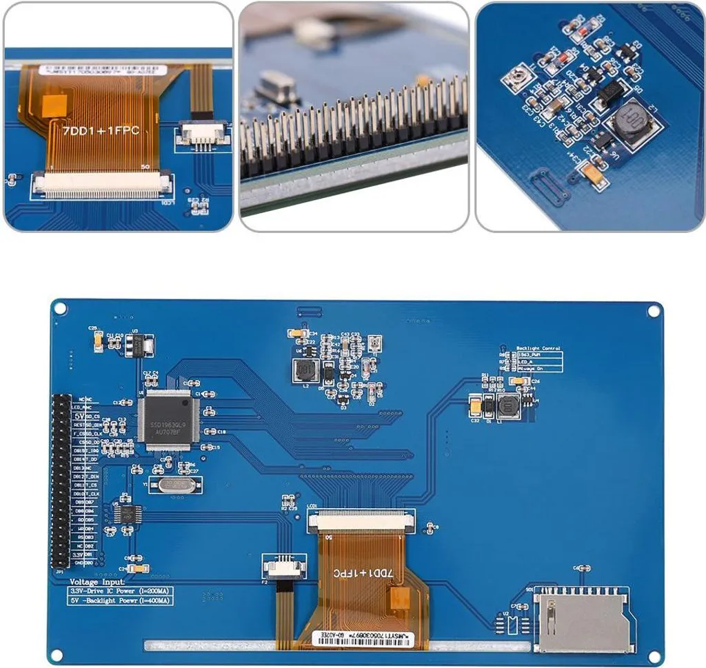 Module Écran LCD 7 Pouces pour Interface IHM sur STM32, ARM et AVR - 16