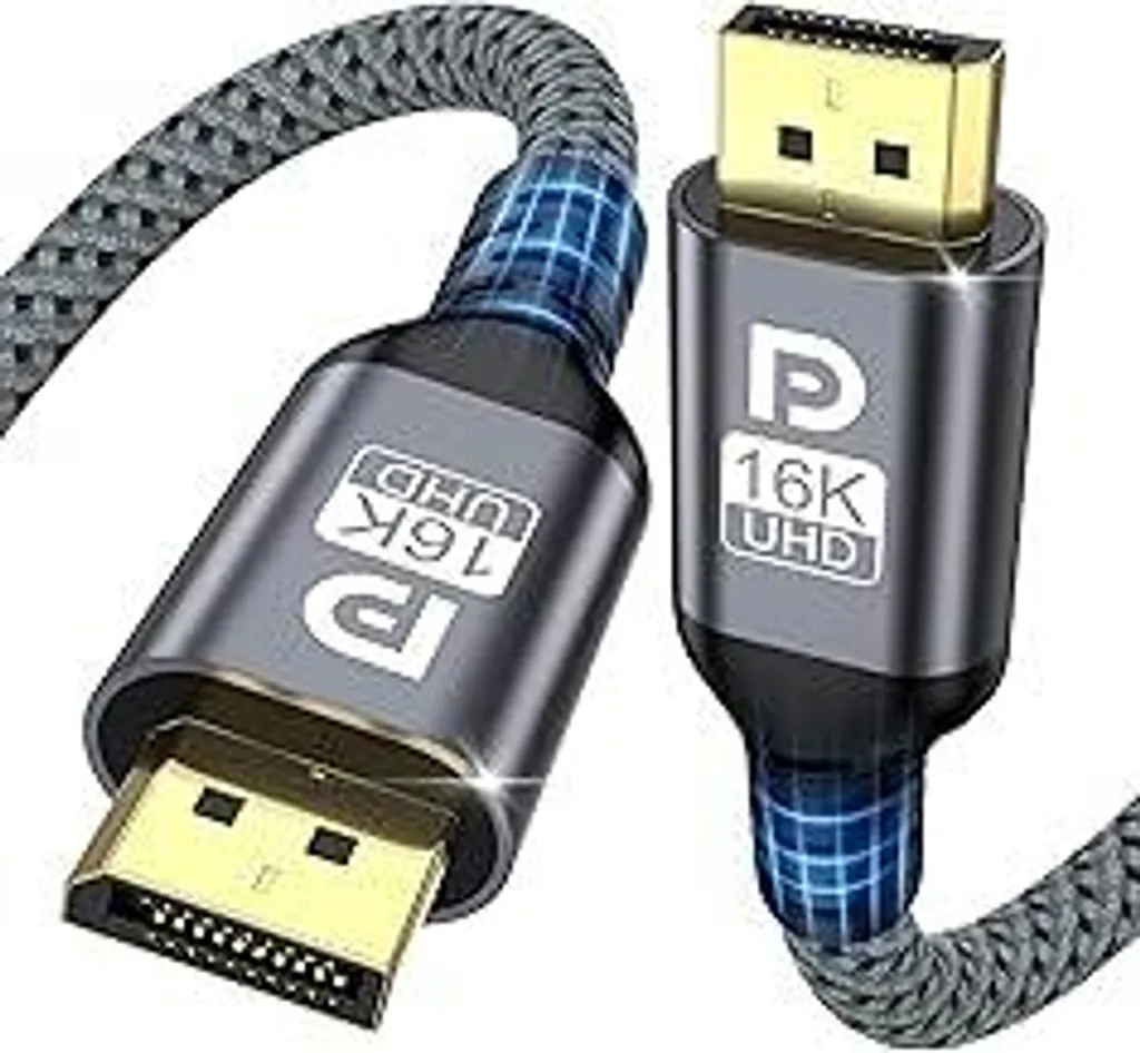 DisplayPort 2.1 16K Cable - 80Gbps Ultra High Speed 4K 240Hz