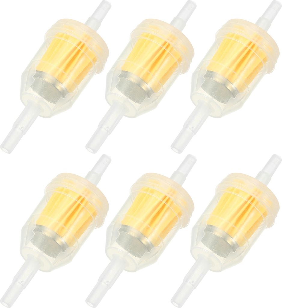 Motorrad passt für 1/4" oder 5/16" Benzin-Inline-Kraftstofffilter (Set von 6)
