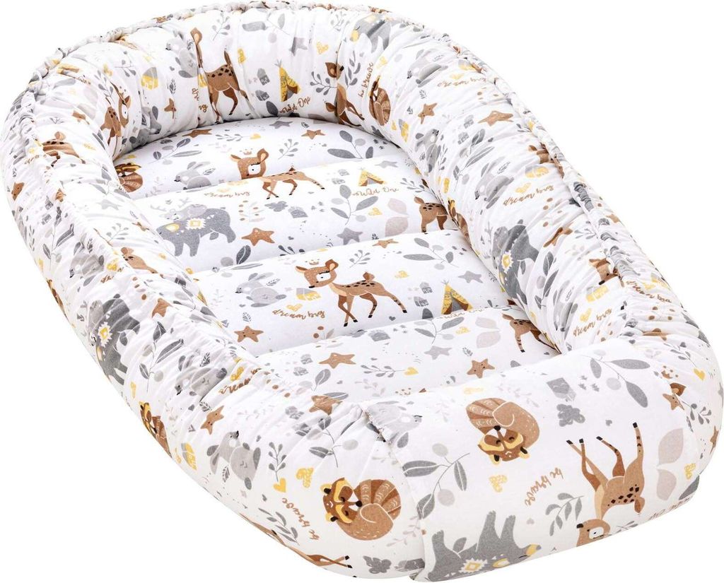 JUKKI® BabyNestchen XXL 120x65cm bis zu 18 Monaten 2seitig Produktbild 1