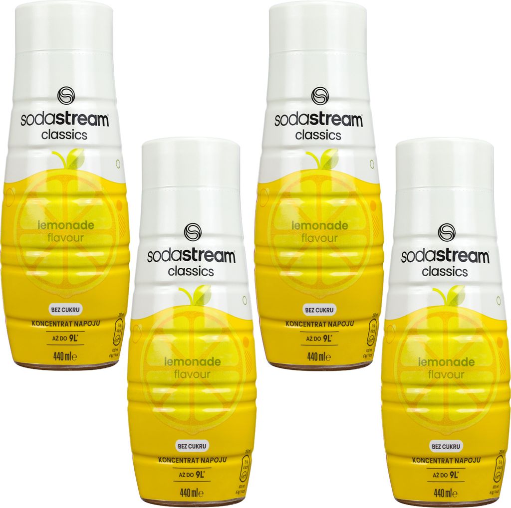SodaStream Sirop pour boissons Citron sans sucre, 440ml, 4 Image du produit 