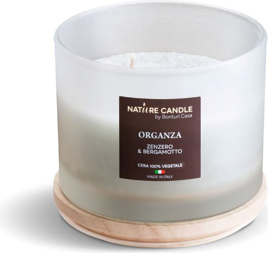 Khadi - Nature Candle Linea Atelier 380g - Duft von Guaiac-Holz und Kardamom
