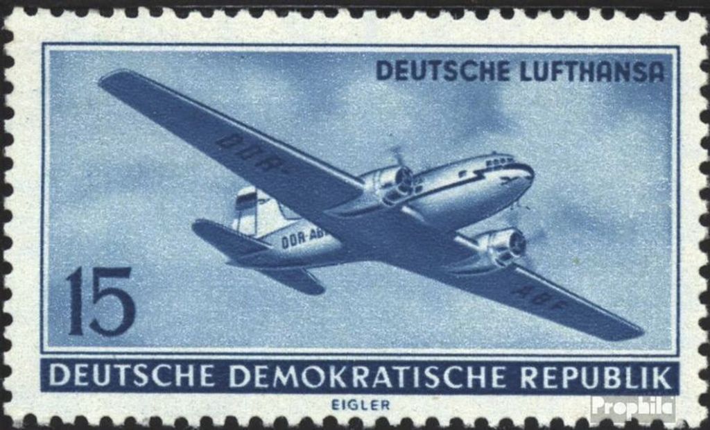 Briefmarken DDR 1956 Mi 514 postfrisch Eröffnung des zivilen Luftverkehrs in der DDR