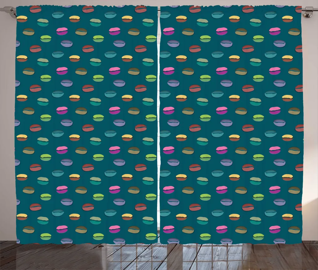 Rideau pour Cuisine et Salon Déco Café 280x225 cm - Prêt à Installer