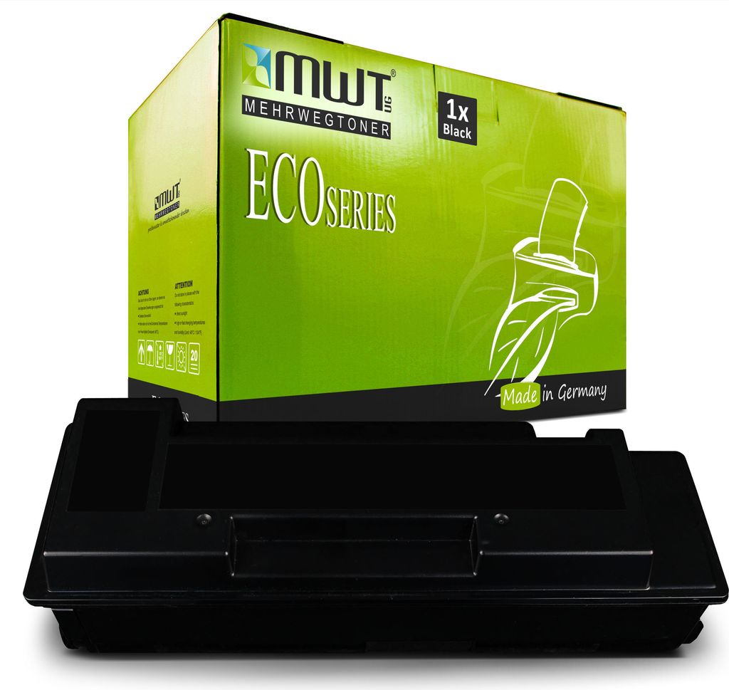1 Mehrwegtoner kompatible Lasertoner ersetzt Kyocera 370PU5KW TK100 Schwarz