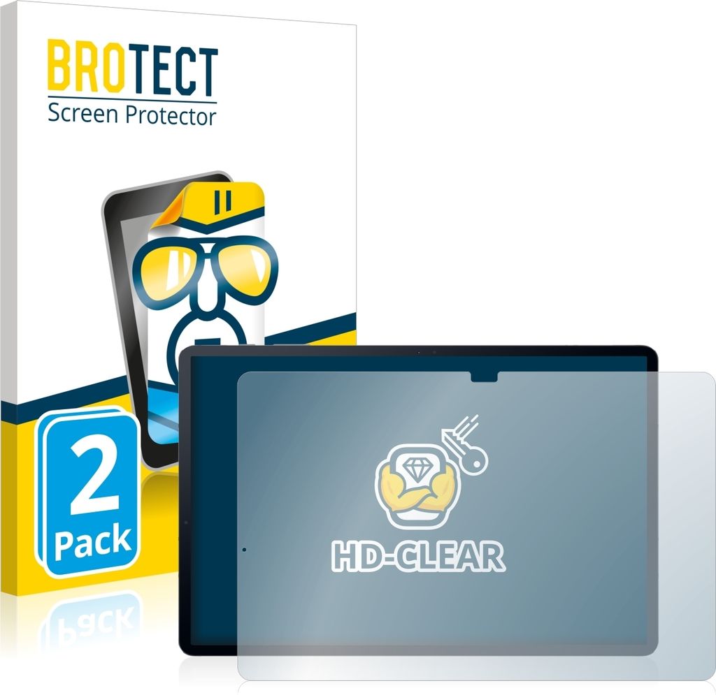 2x Für Samsung Galaxy Tab S7 Plus 5G 2020 Schutzfolie BROTECT Displayschutz Display Schutz Folie Klar Transparent