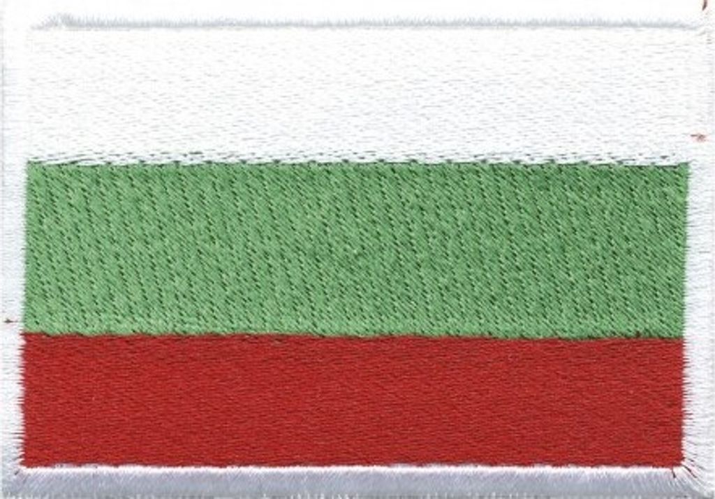 Aufnäher Länderflagge - Bulgarien - 20449 - Gr. ca. 8 x 5cm