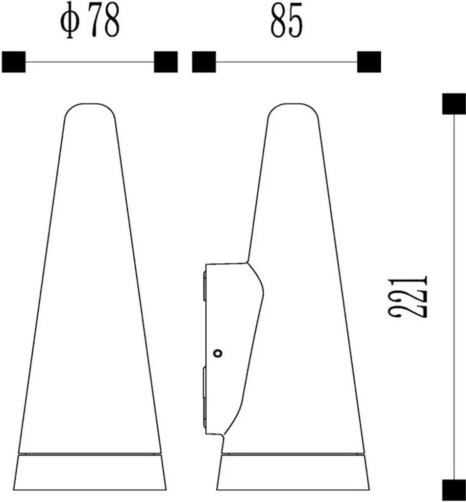 Applique de façade anthracite en aluminium avec éclairage haut bas - 5