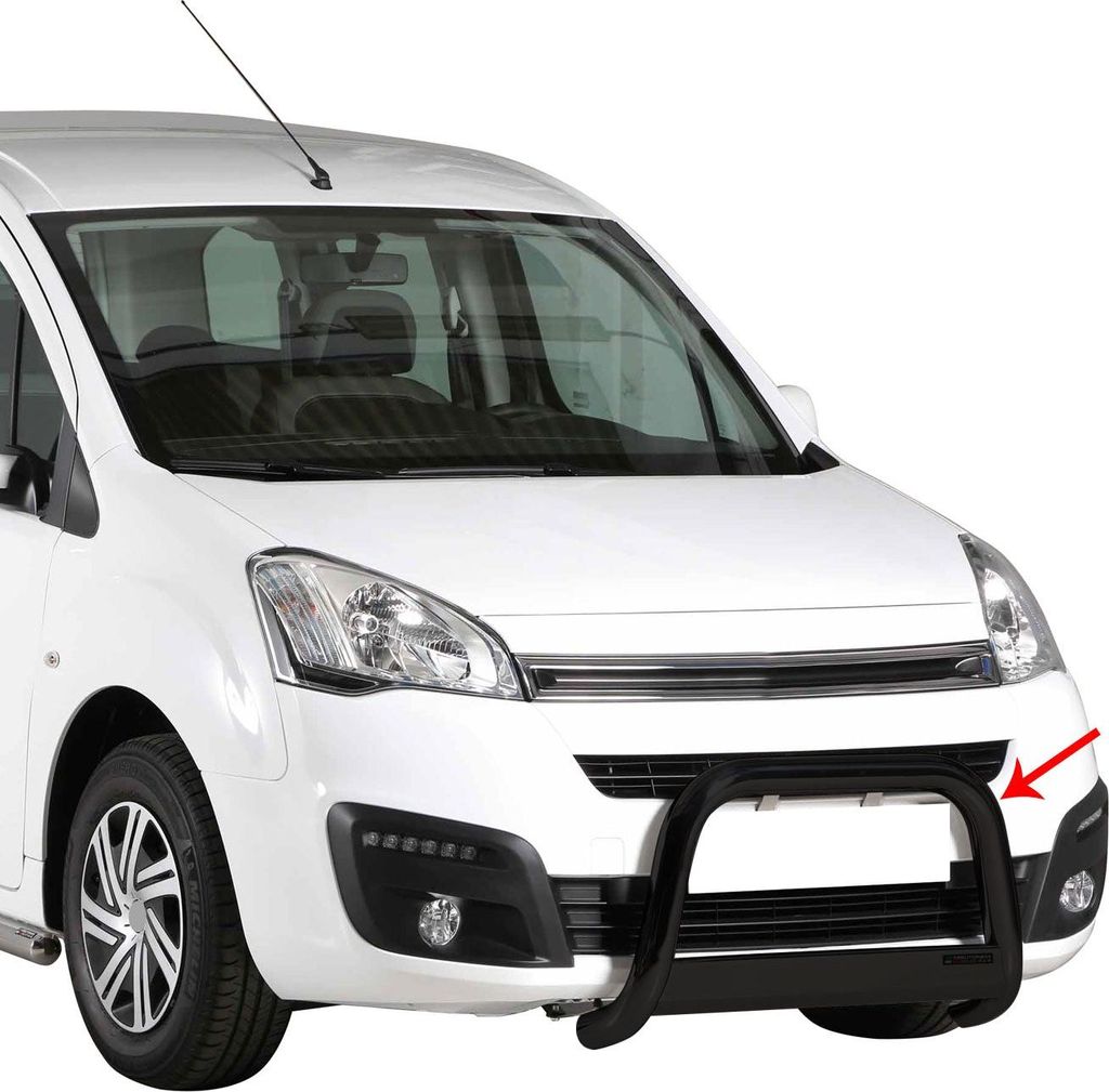 Frontbügel Frontschutzbügel für Citroen Berlingo 2015-2018 ø63mm Stahl Schwarz