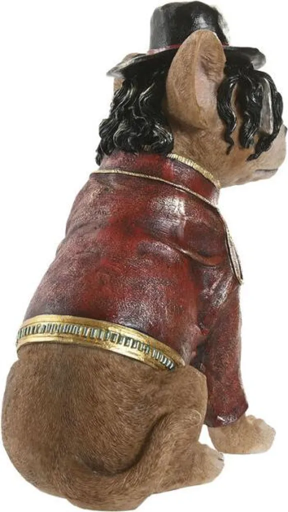 Statuette de Chien Décorative Marron et Or - Figurine Home ESPRIT Chic