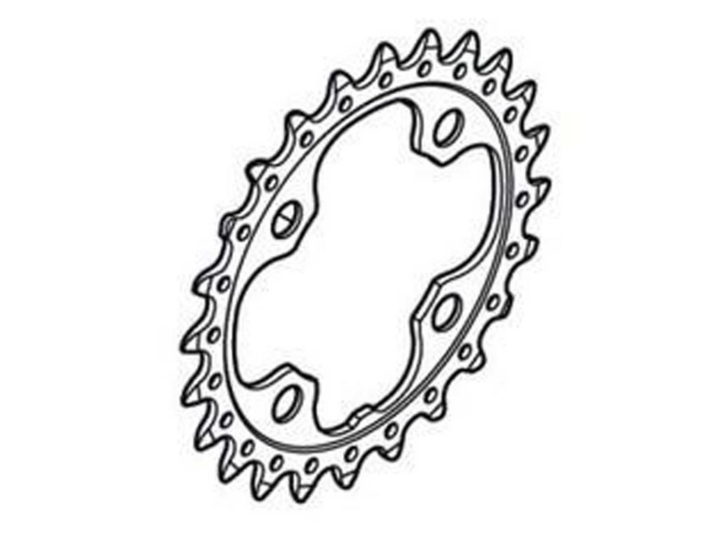 Shimano Kettenblatt FC-M610 / 590-10 24-4 10-fach Produktbild 