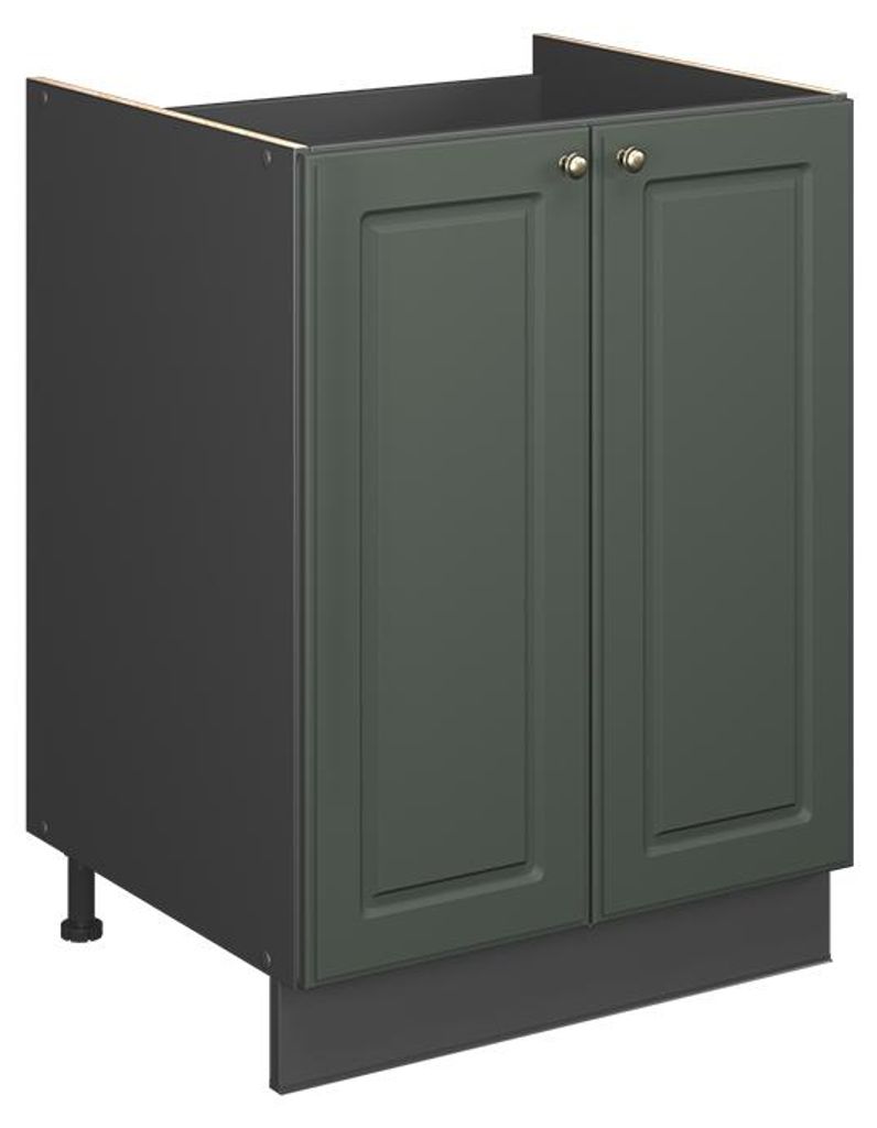 Spülenunterschrank Vicco Fame-Line Grün-Gold Produktbild 