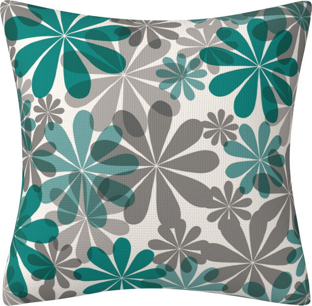 45x45CM Moderne Quadratische Kissenbezüge Blumenmuster Kissenbezug Versteckter Reißverschluss Sofakissenbezug Home Schlafzimmer Bettwäsche Dekor...