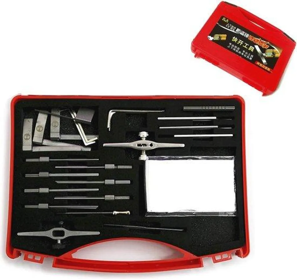 Set de crochetage professionnel inox pour ouverture de serrure et porte