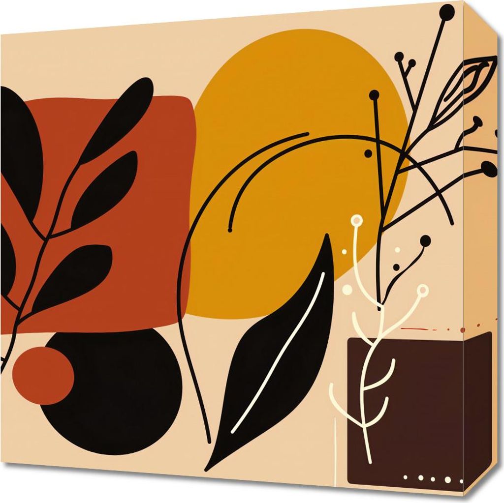 Bild 40x40cm Warme Konturen