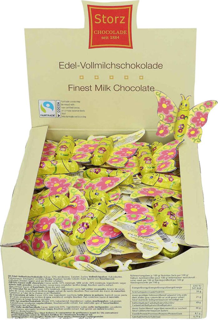 80er SET Schmetterling, lose 6,25 g / Schokolade / Produktbild 