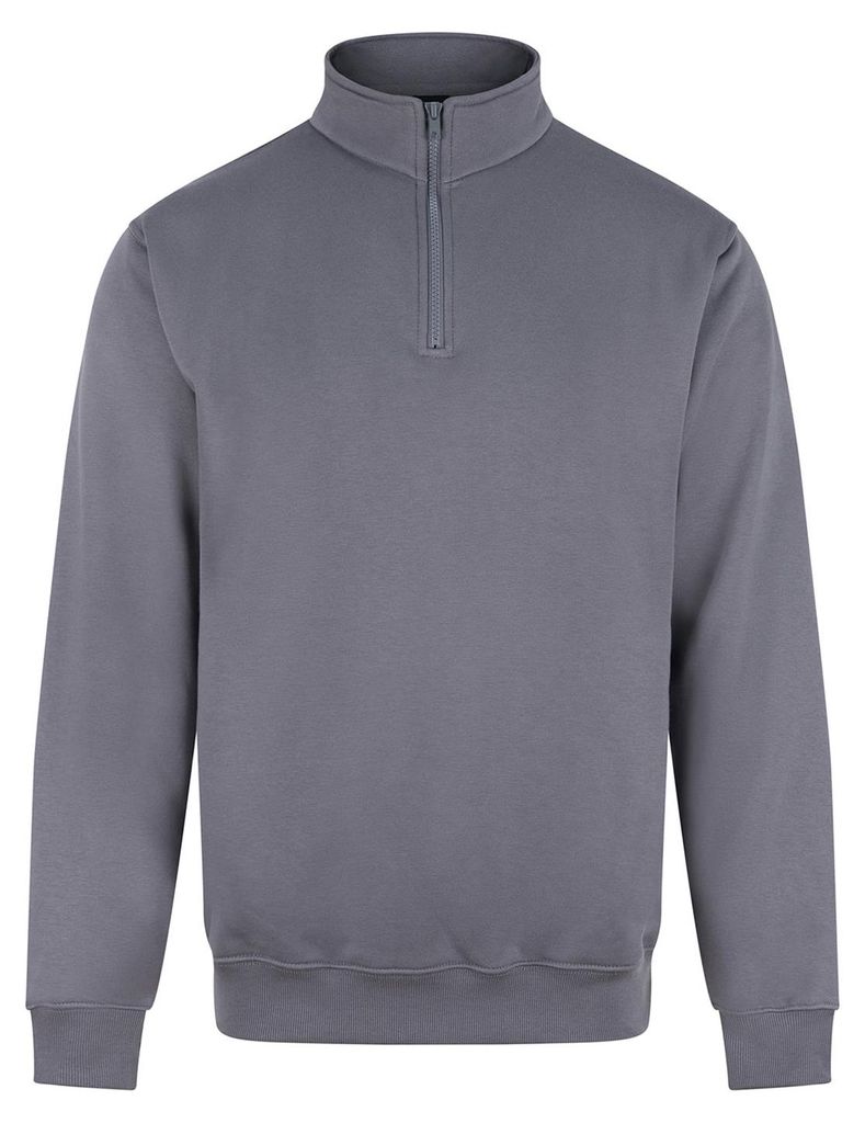 PRO RTX - Sweatshirt für Herren, mit kurzem Reißverschluss RW11362 (XXL) (Grau)