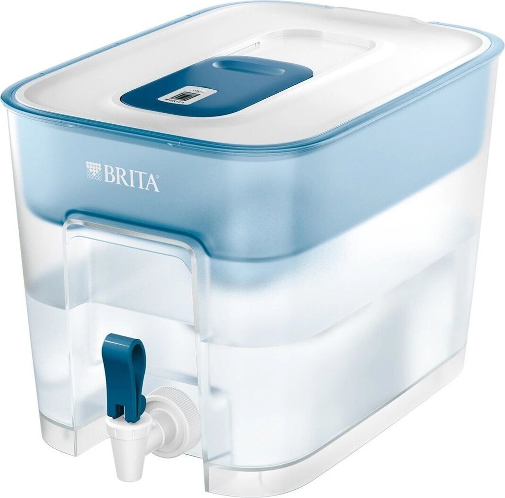 A Brita water filter pitcher is shown against a white background.