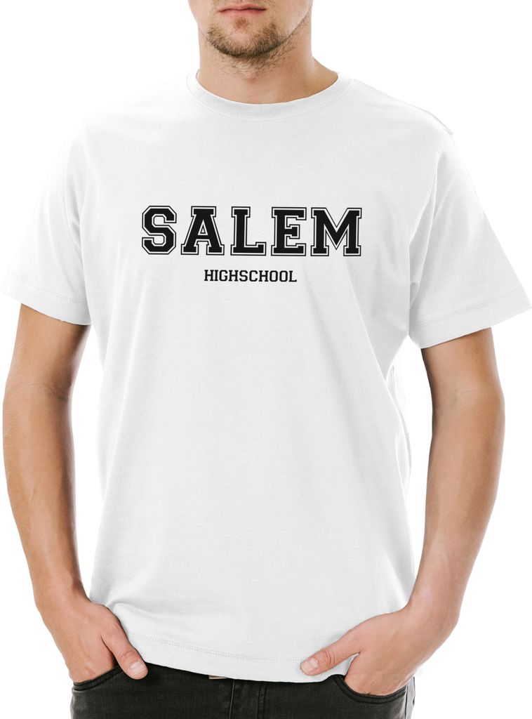 Urban Backwoods Salem Highschool, Herren T-Shirt, Farbe: Weiß, Größe: 2XL