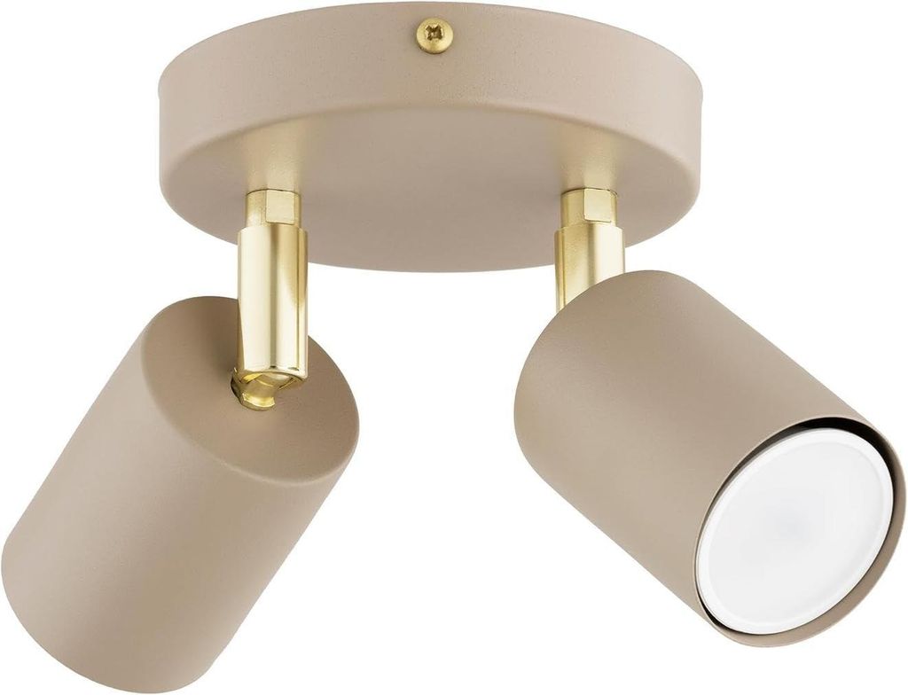 KAR-LIGHTING Deckenstrahler 2-flammig Beige/Ecru aus Metall Produktbild 