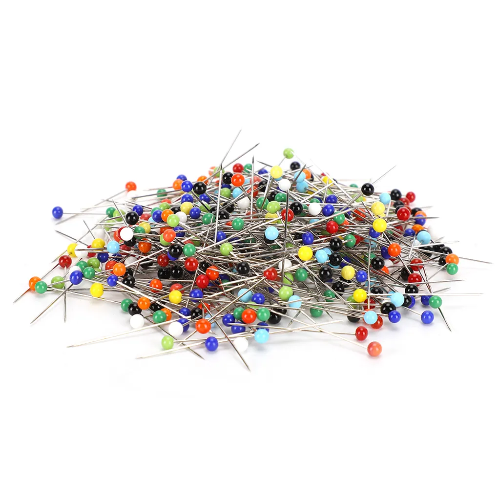 Spille di plastica per la testa delle perle, spille per la testa delle perle a colori, spille per la testa delle perle, spille per la testa del cucito fai da te, accessori per il cucito