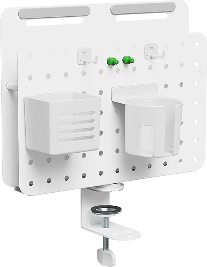 Logilink PB0106 Organisateur Panneau Perforé avec Fixation par Pince