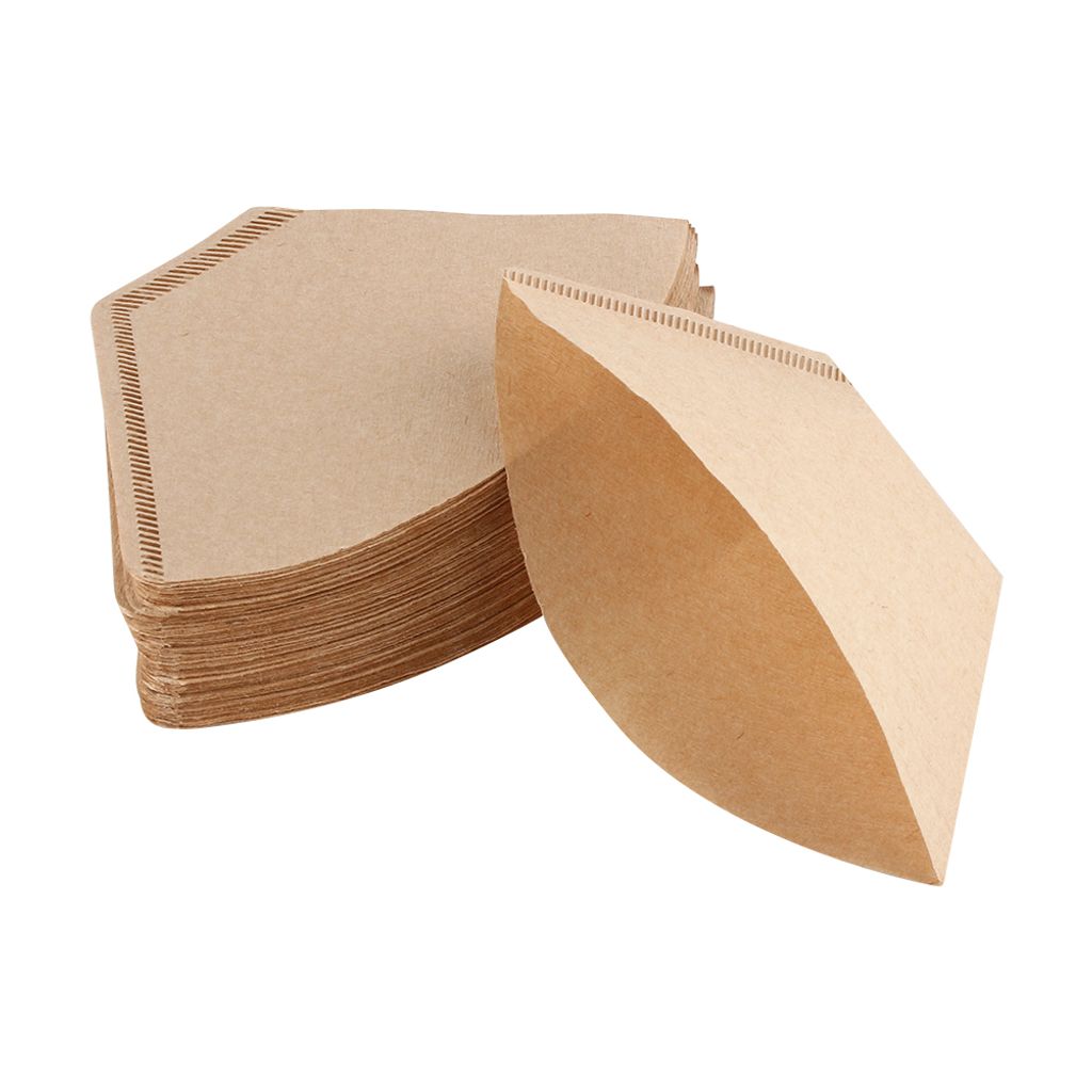 100x papiers filtres à café non blanchis, cônes, tasses, Image du produit 