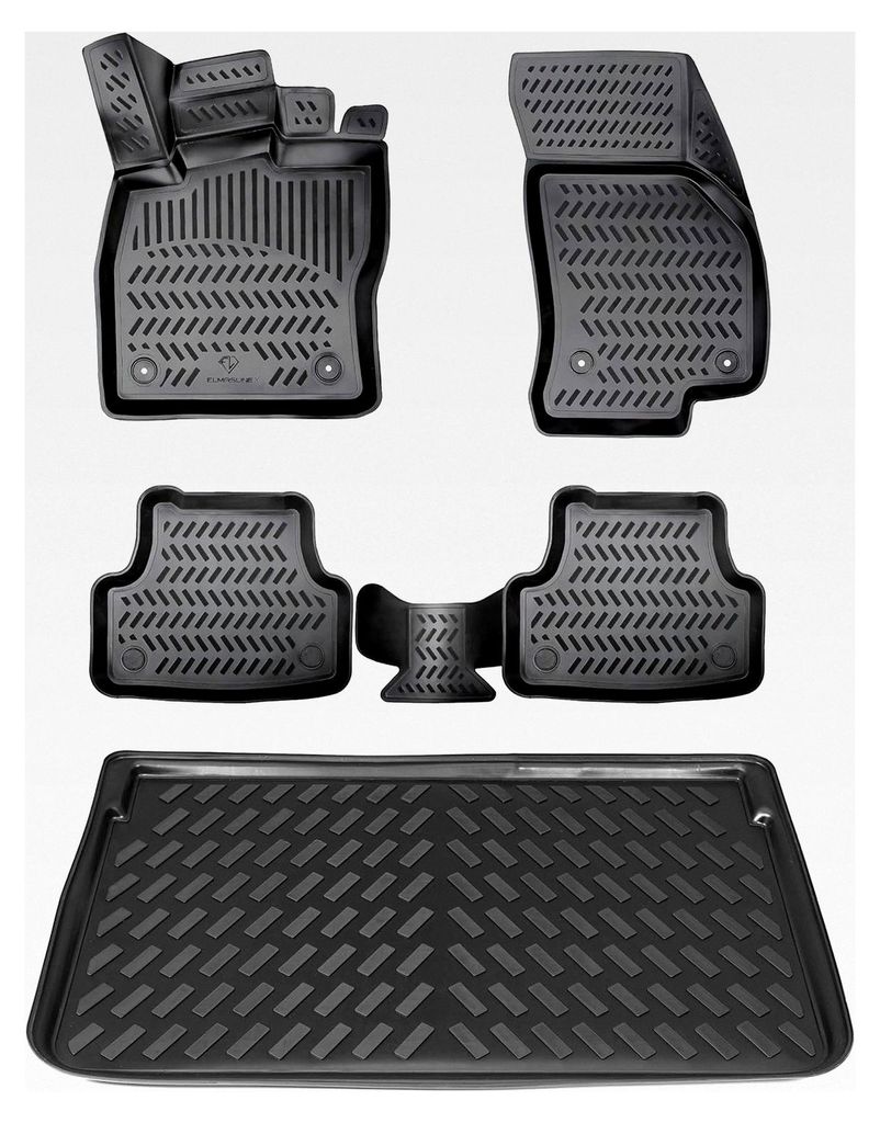 3D Gummimatten und Kofferraumwanne für Peugeot 3008 II 2017-2023 unterer Ladeboden | Nicht geeignet für Plug-in-Hybrid