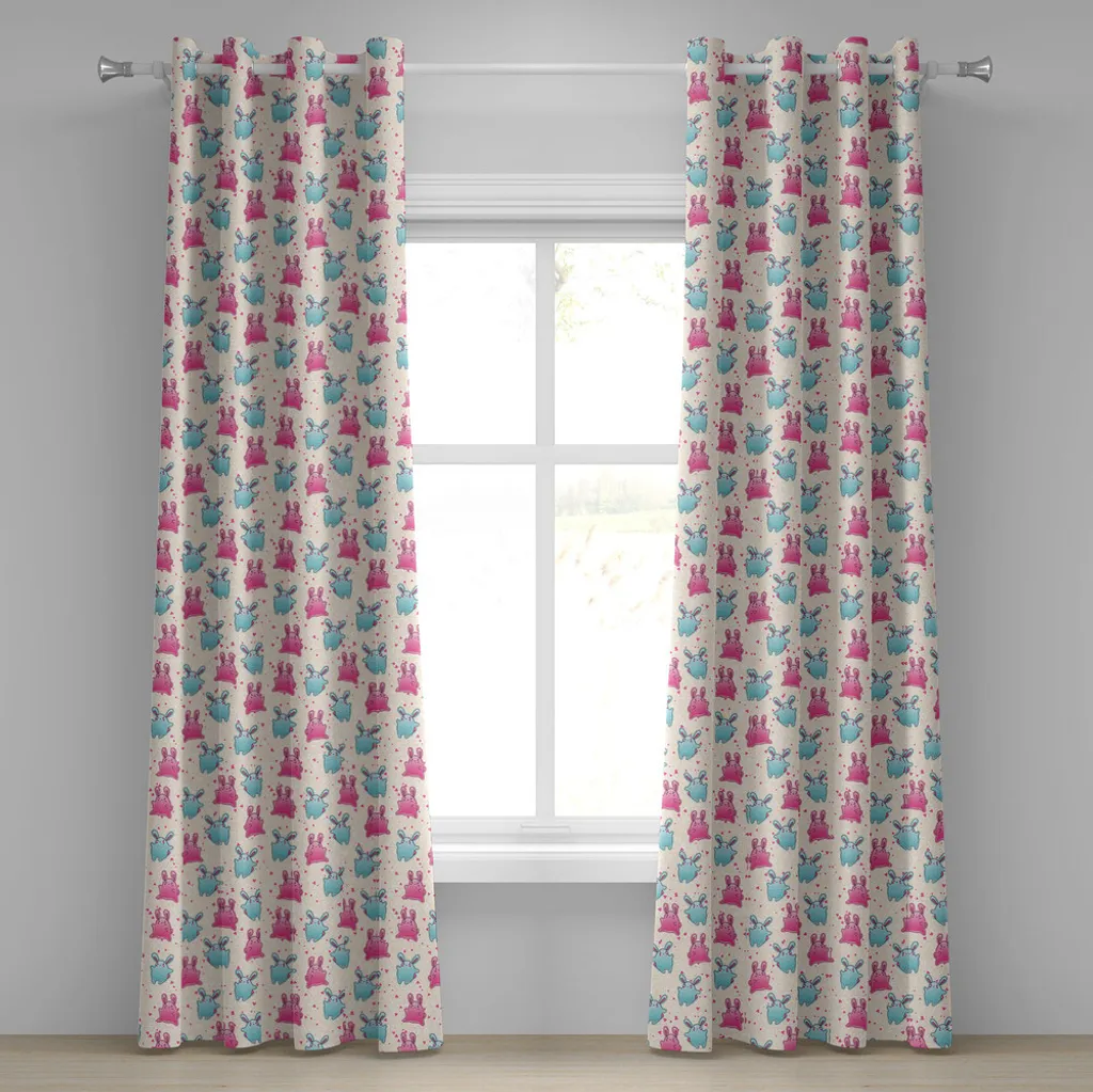 ABAKUHAUS Tenda Kawaii Doodles 280x225cm | Tende Cameretta 2 Pannelli
