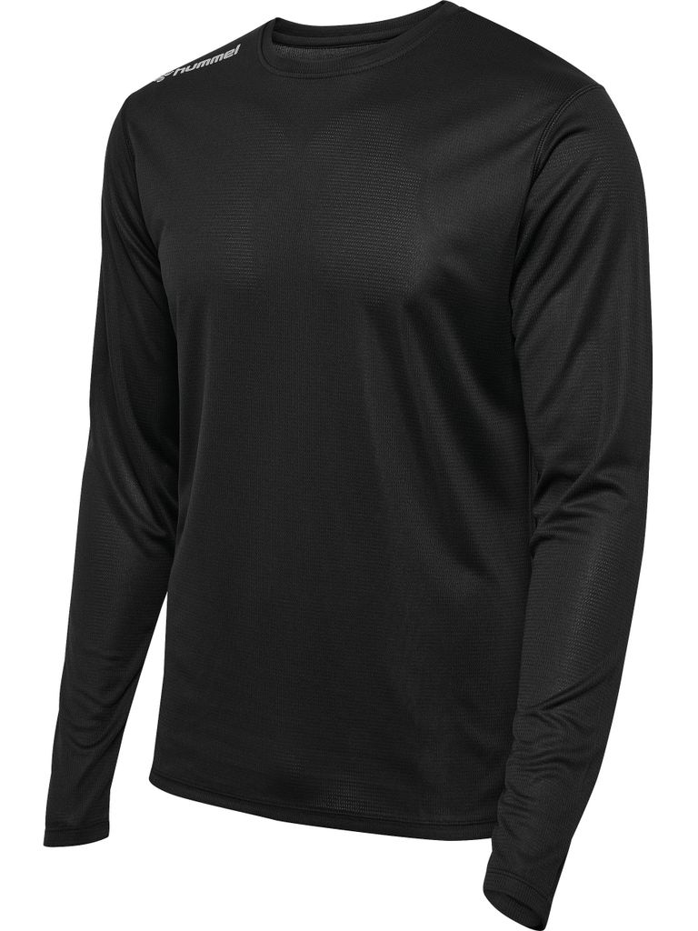 Hummel Hmlrun Jersey L/S - black, Größe:L